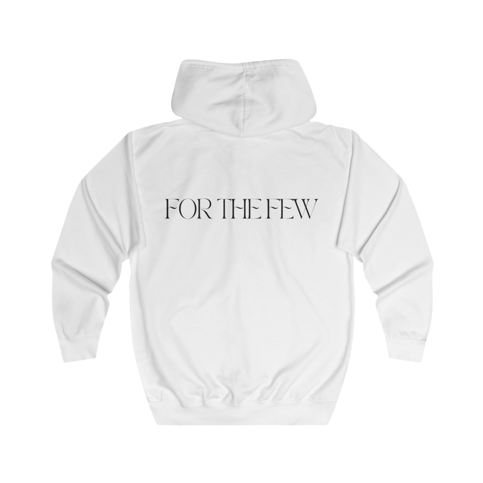 Signature White Zip Hoodie