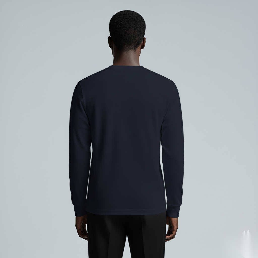 Plain Navy Long Sleeve
