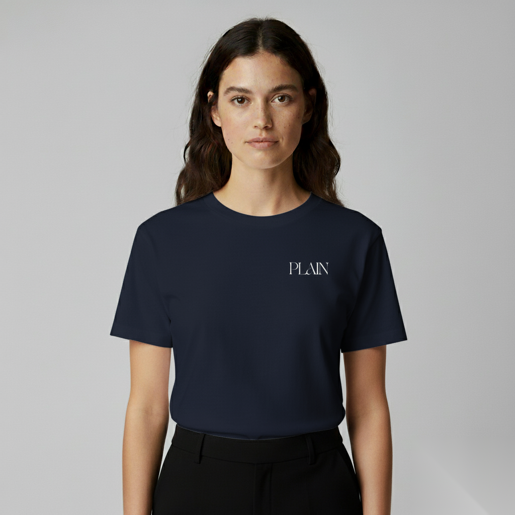 Plain Navy Tee