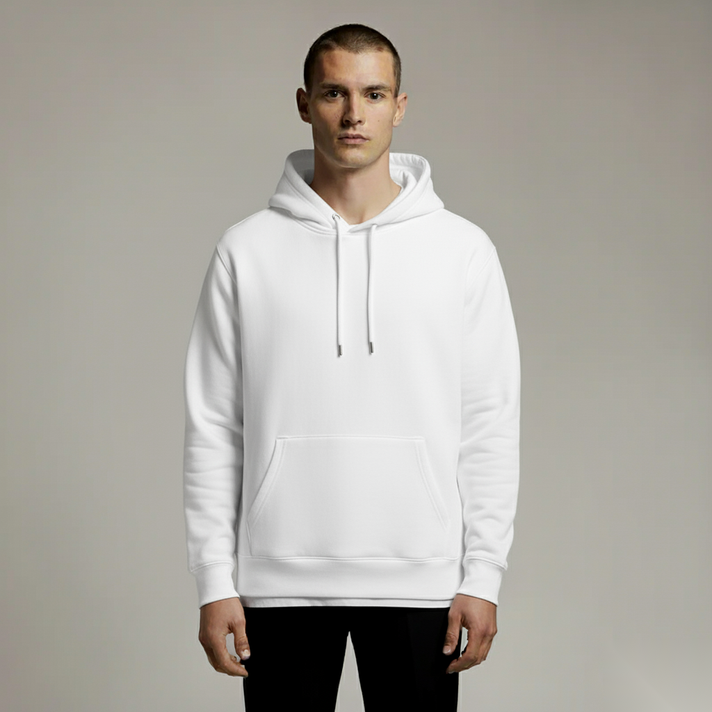 Signature White Hoodie