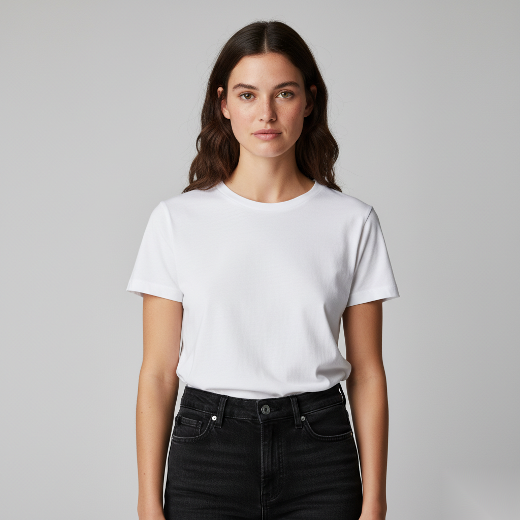 Signature White Tee